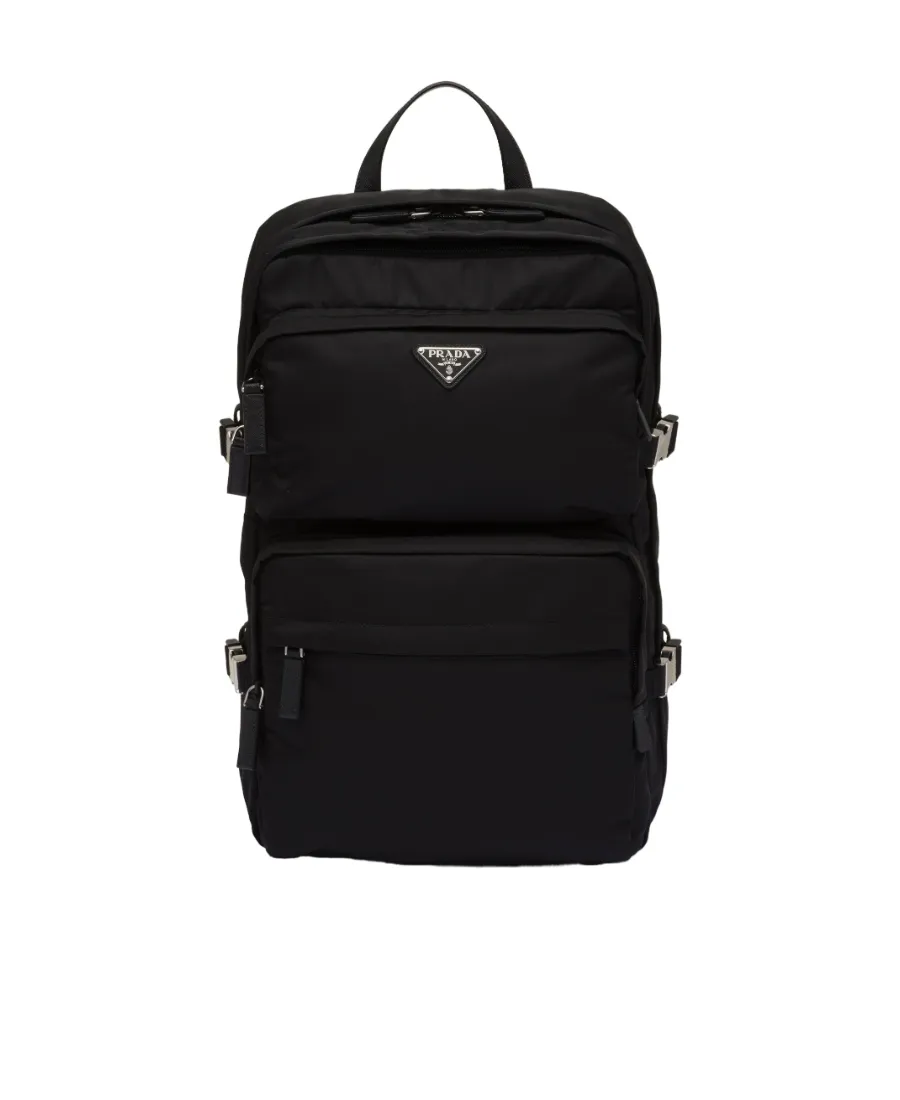 Logo Plaque Zipped Backpack
