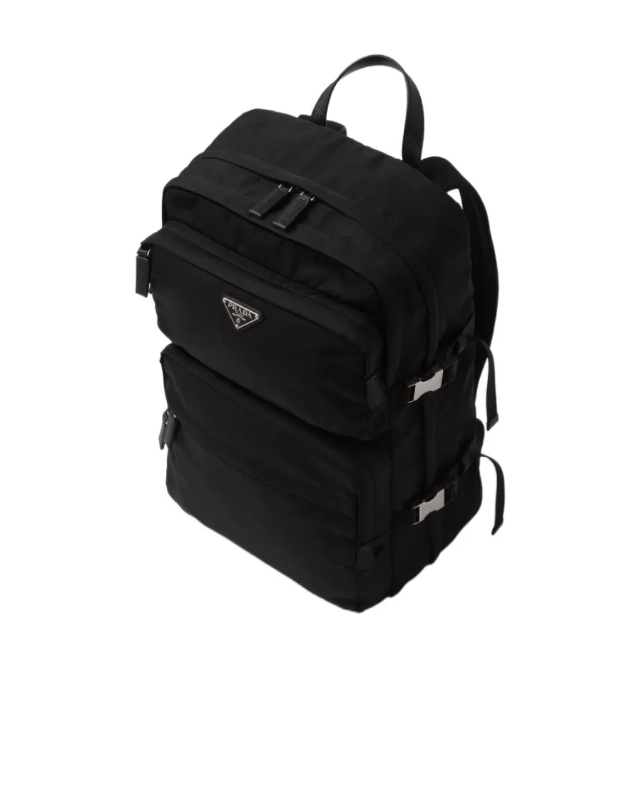 Logo Plaque Zipped Backpack