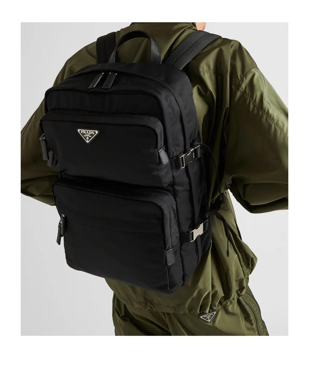 Logo Plaque Zipped Backpack