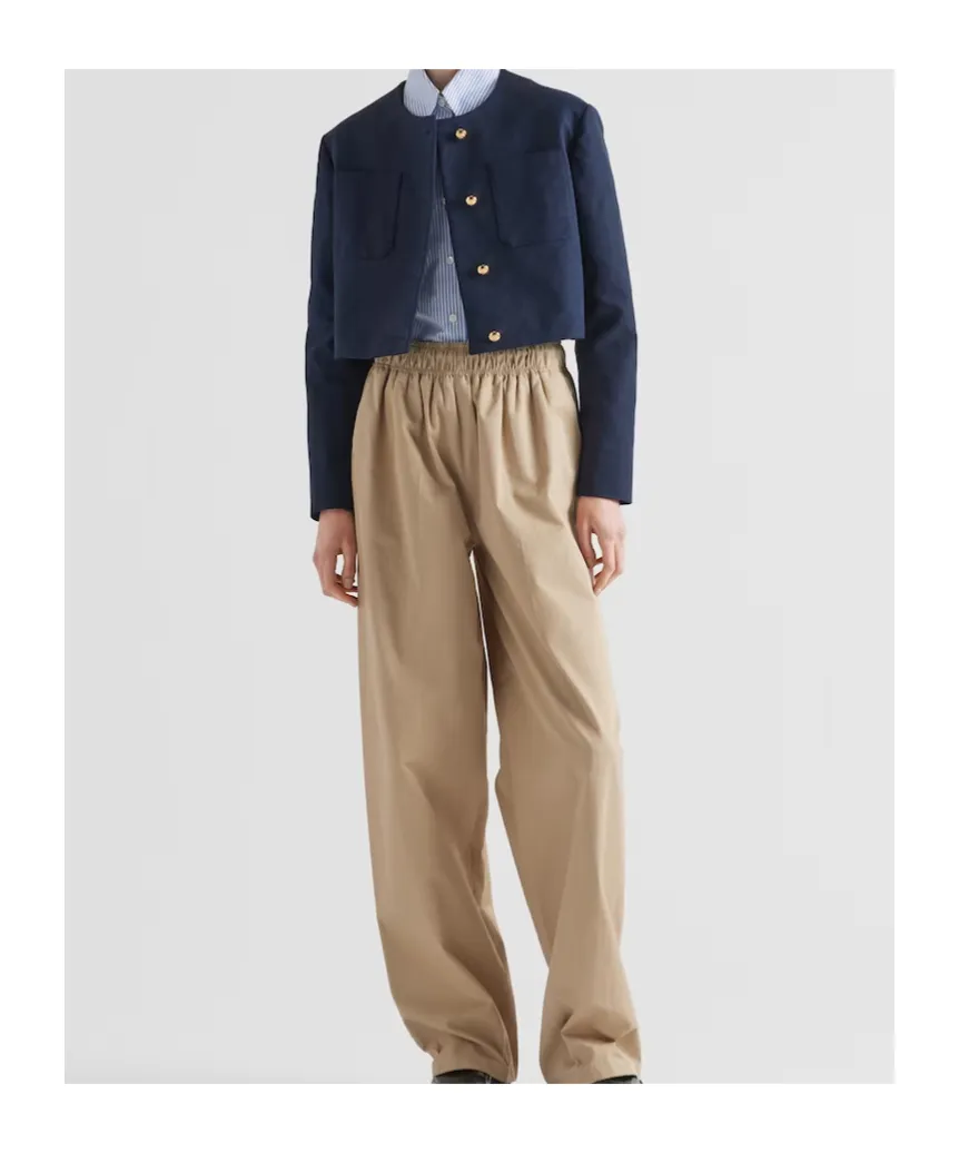 Crewneck Cropped Jacket