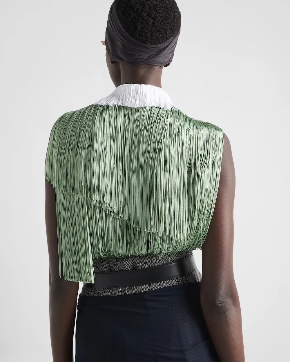 Organza Top With Fringe