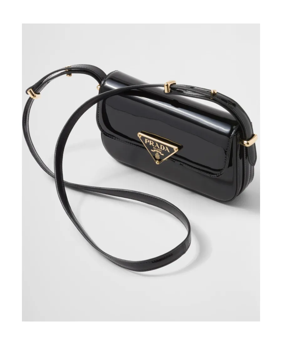 Logo-Plaque Foldover Top Shoulder Bag