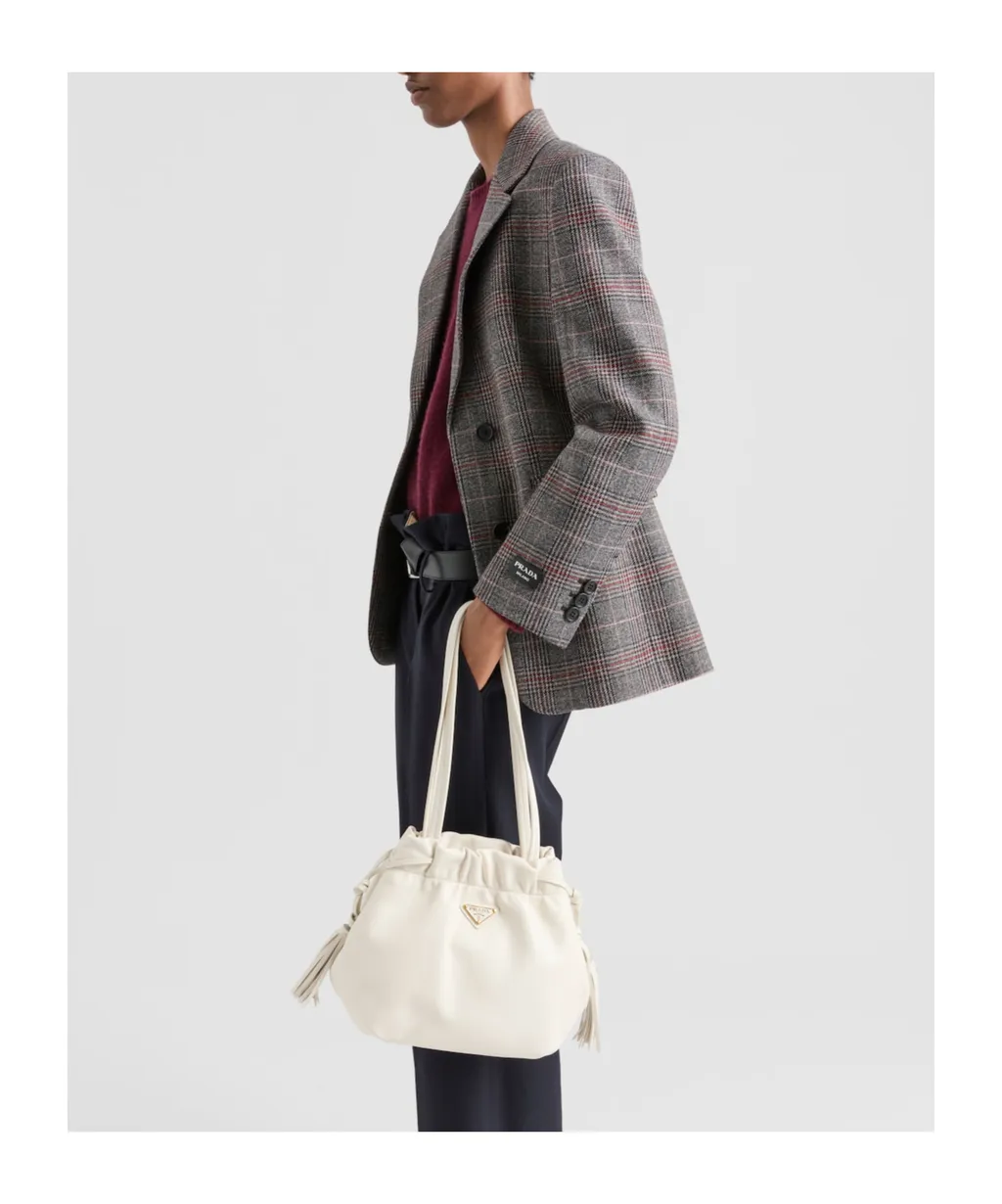 Single-Breasted Houndstooth Blazer