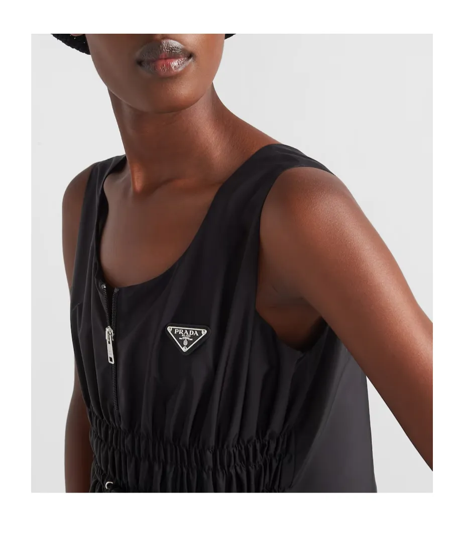 Re-Nylon Sleeveless Midi Dress