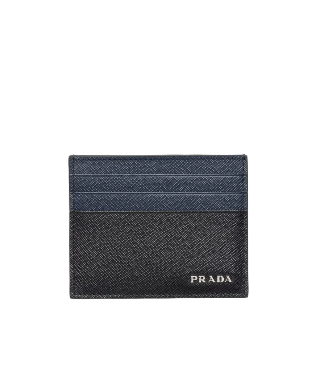 Logo-Lettering Two-Toned Card Holder