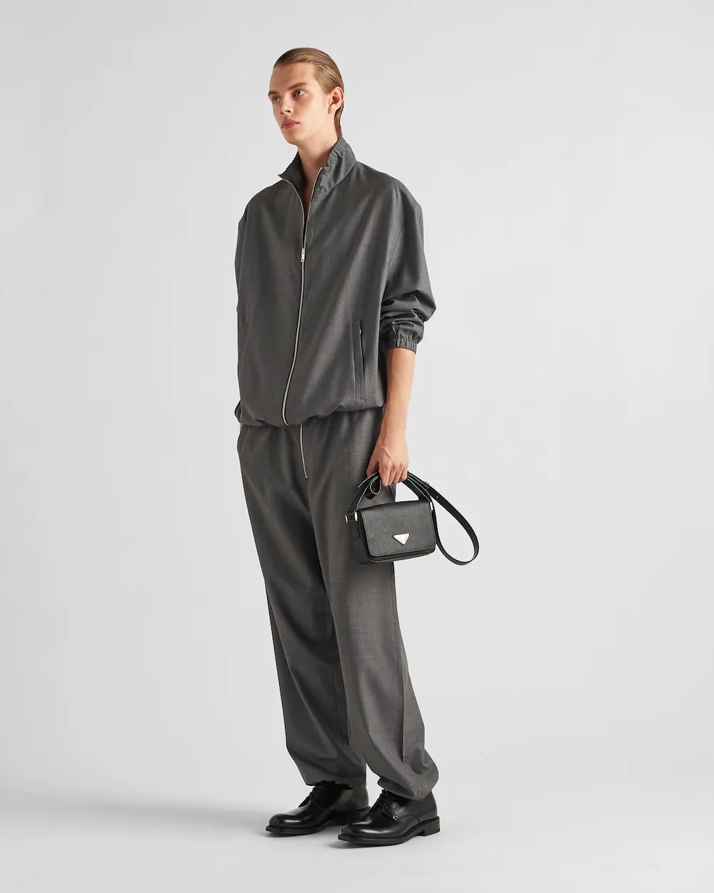 Wide-Leg Tailored Trousers