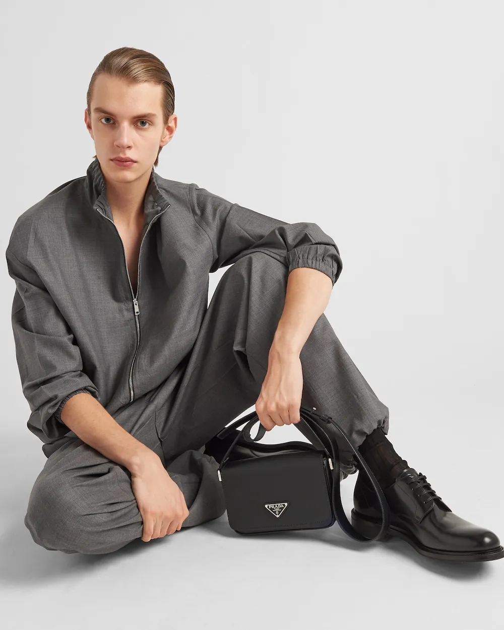 Wide-Leg Tailored Trousers