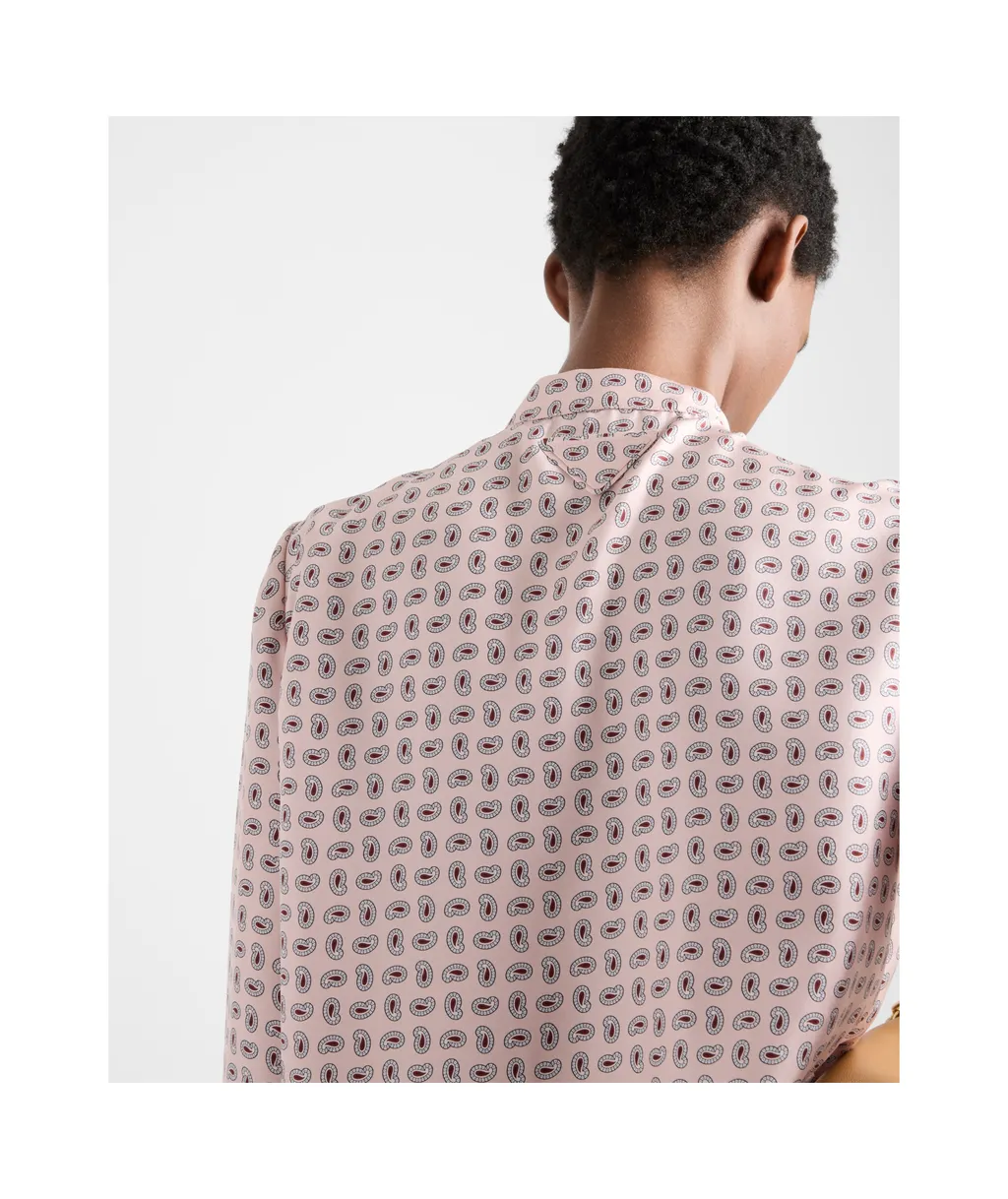 Printed Silk Twill Mini-Dress