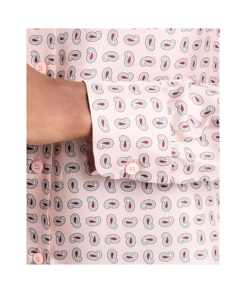 Printed Silk Twill Mini-Dress
