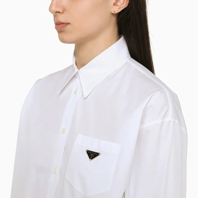 Logo Plaque Button-Up Shirt