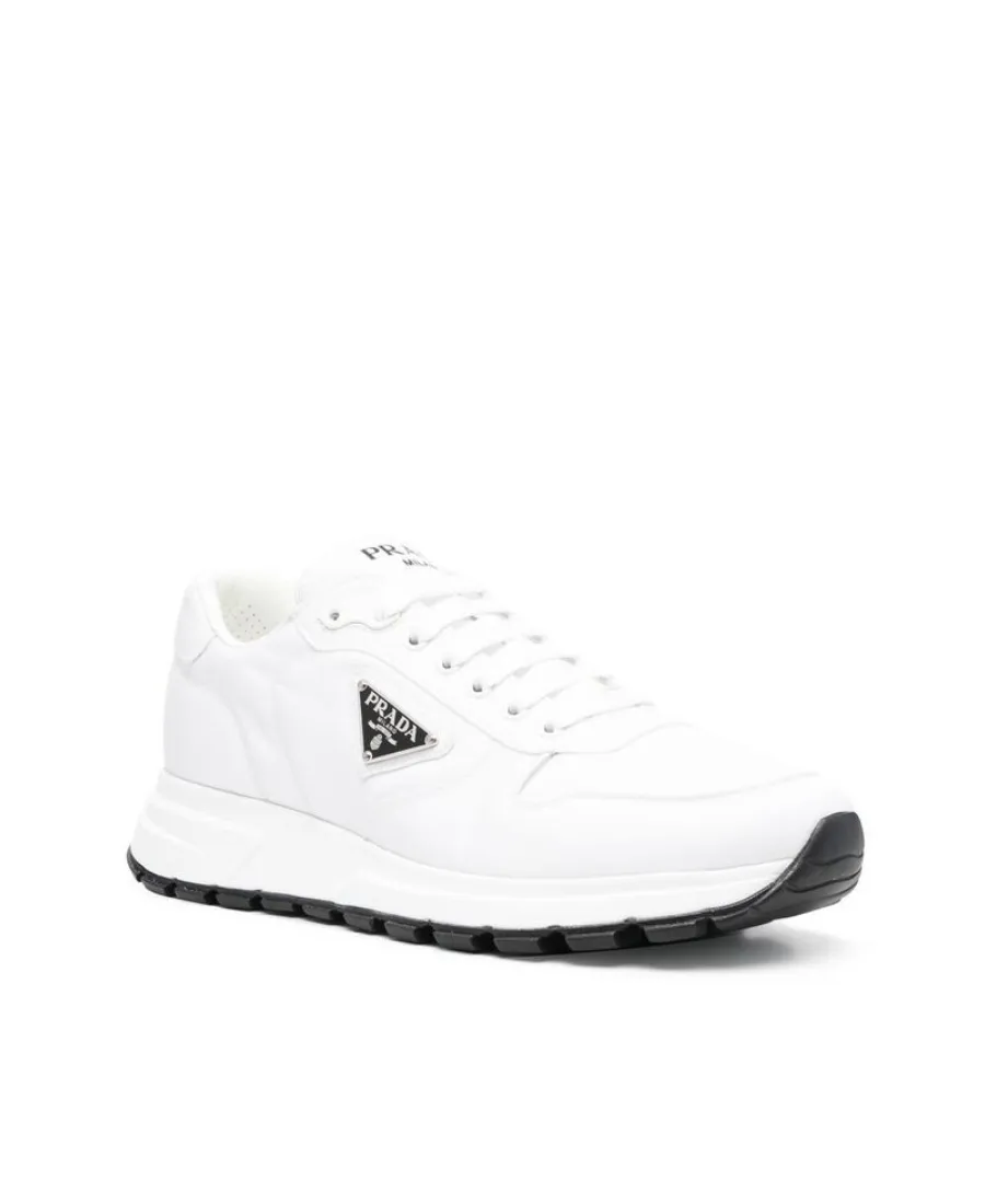 Logo-Plaque Lace-Up Sneakers
