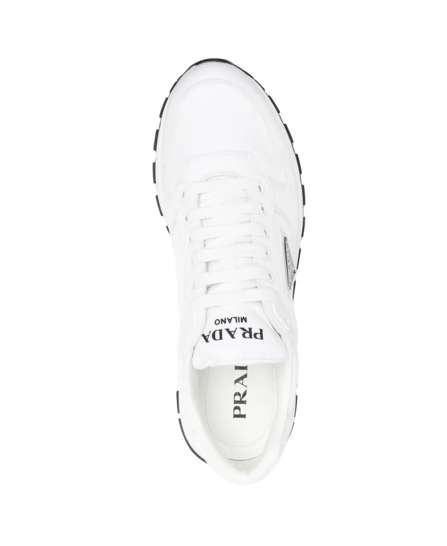 Logo-Plaque Lace-Up Sneakers