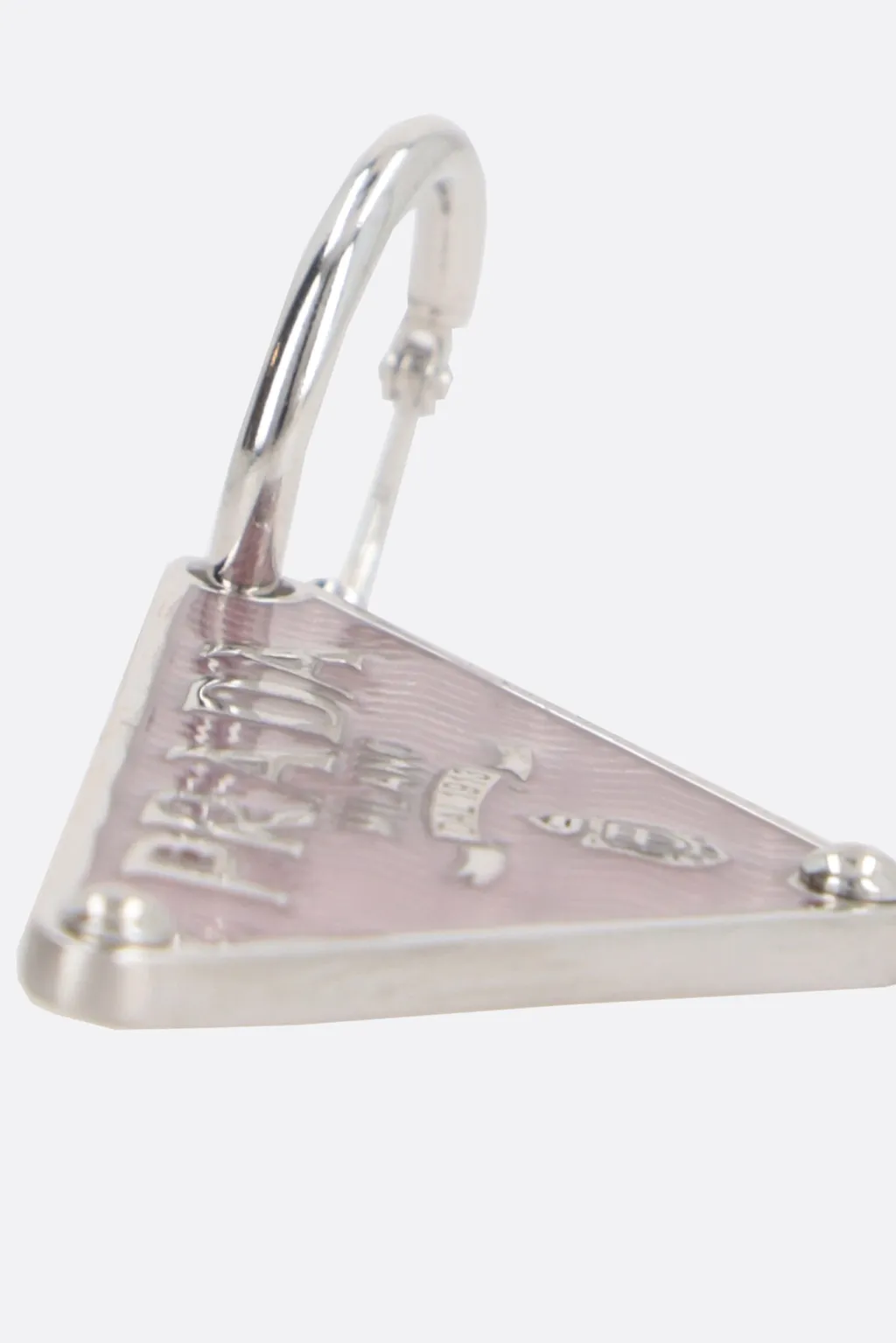 Logo Plaque Triangle Earrings