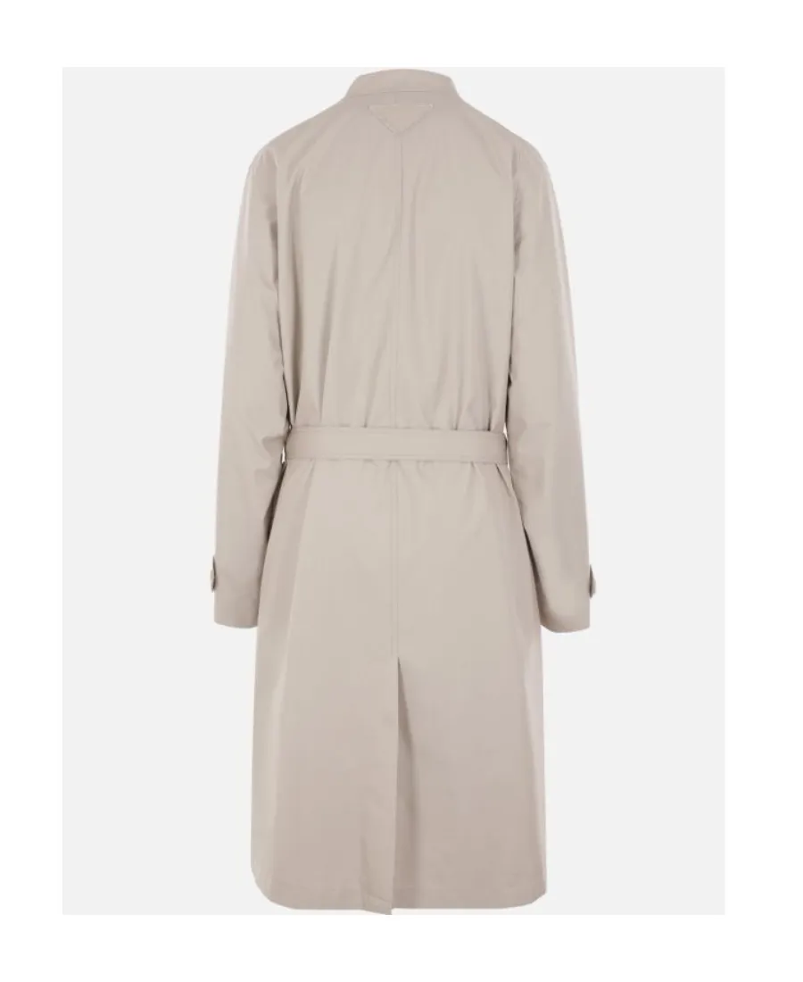 Double-Breasted Belted Trench Coat
