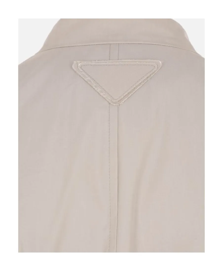 Double-Breasted Belted Trench Coat
