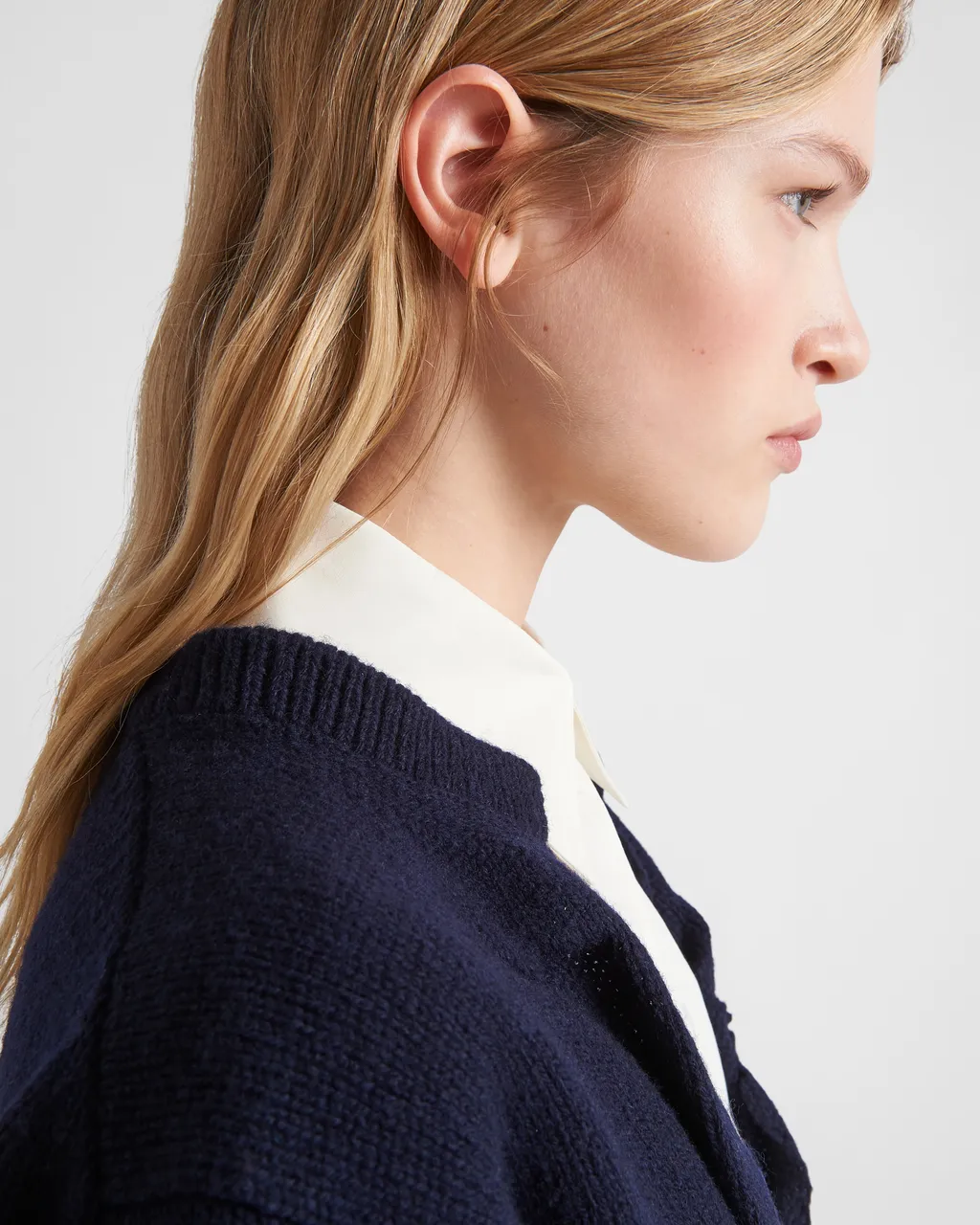 Buttoned V-Neck Jumper