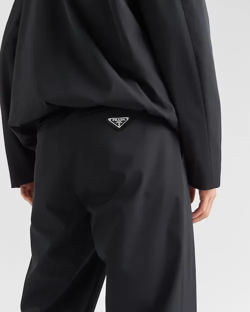 Logo Plaque Cropped Tailored Trousers