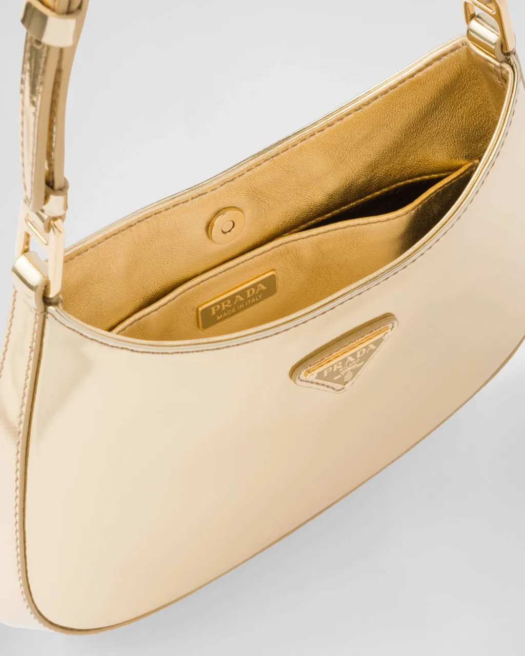 Cleo Logo Plaque Shoulder Bag