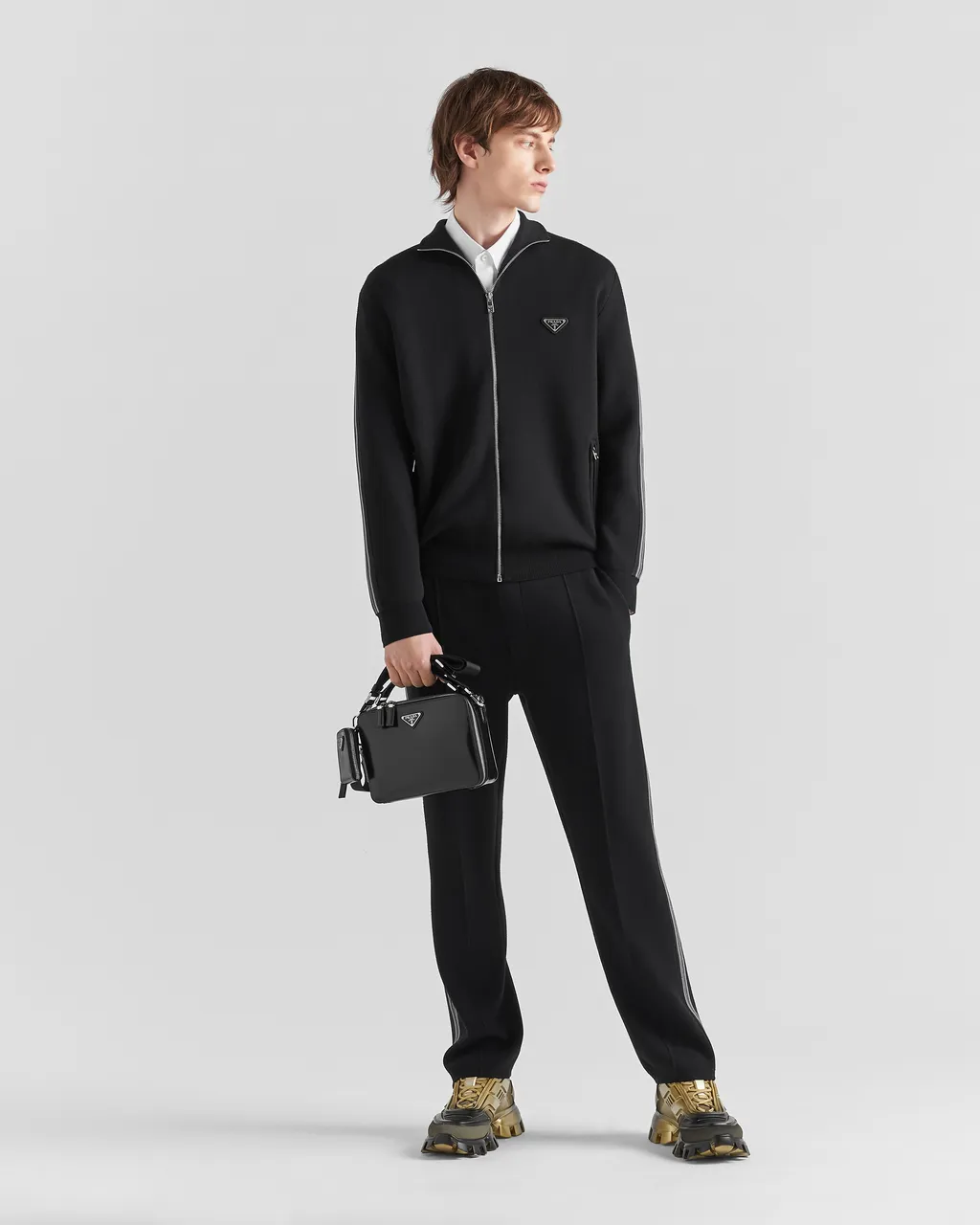 Stripe-Detailed Straight Leg Track Pants