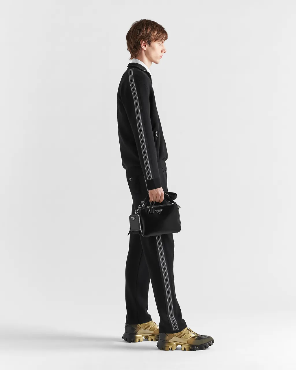 Stripe-Detailed Straight Leg Track Pants