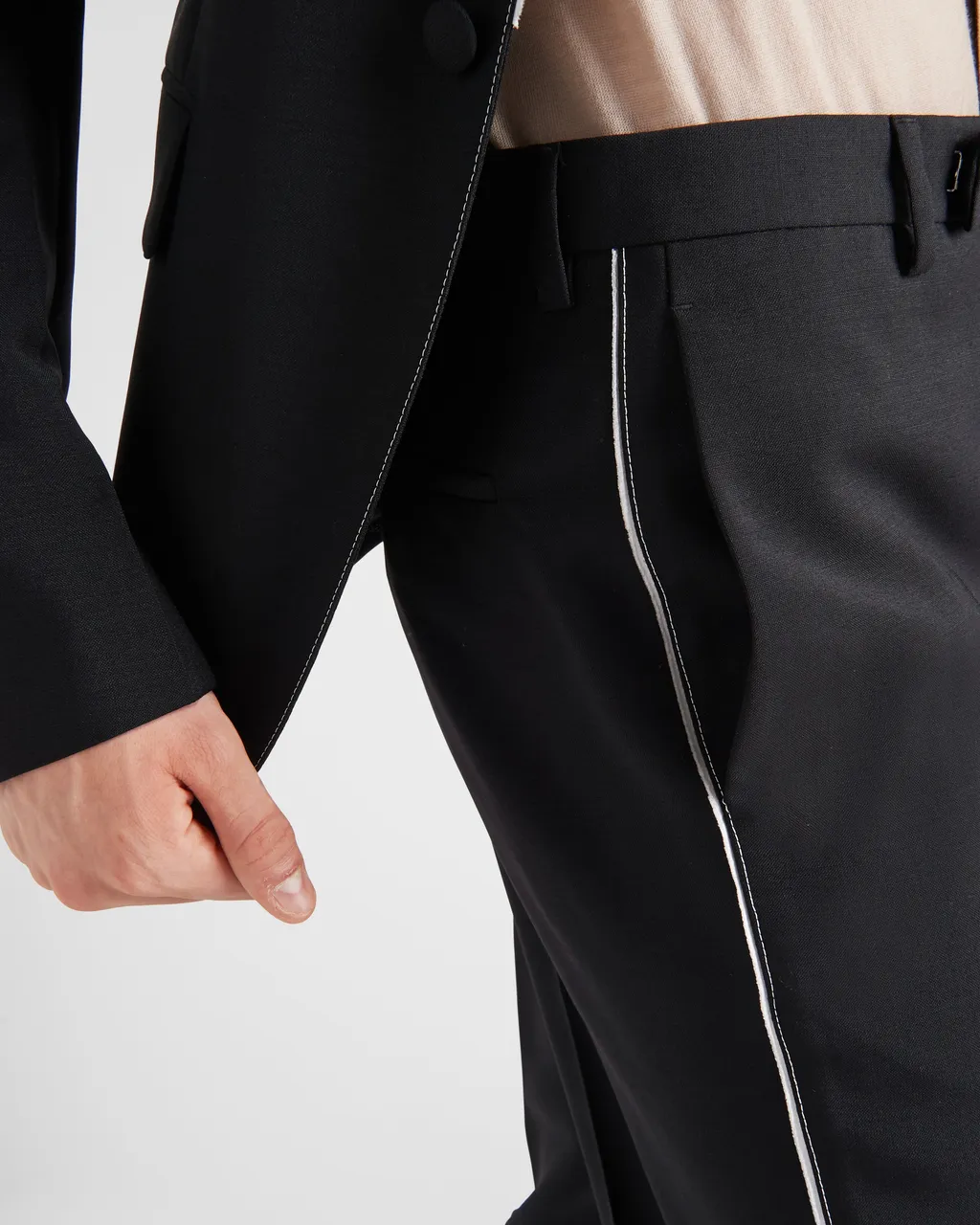 Stripe-Detailed Tailored Trousers