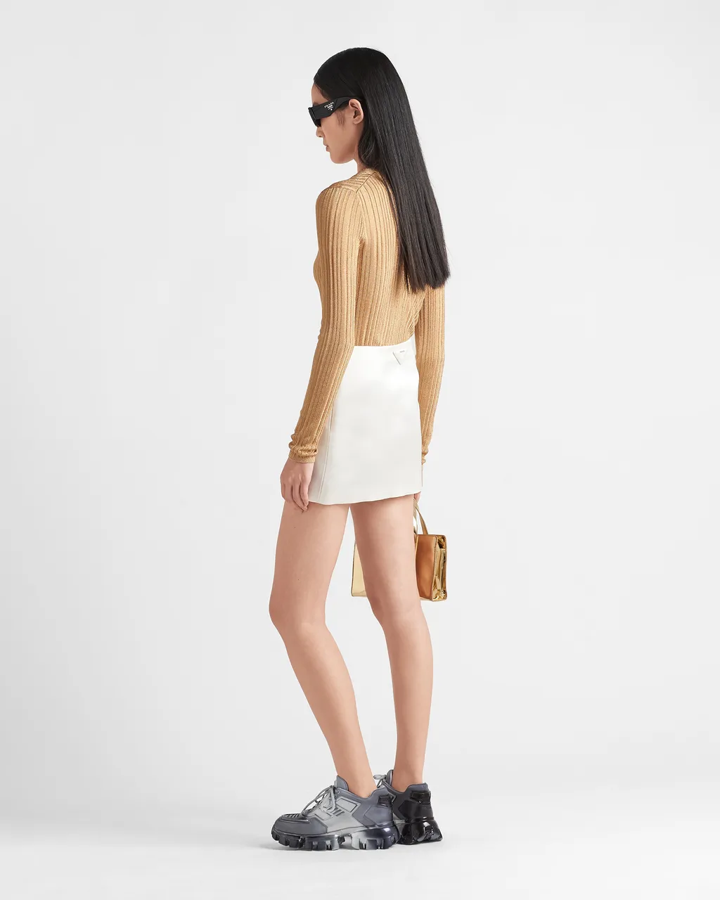 Triangle Logo Knit Cardigan