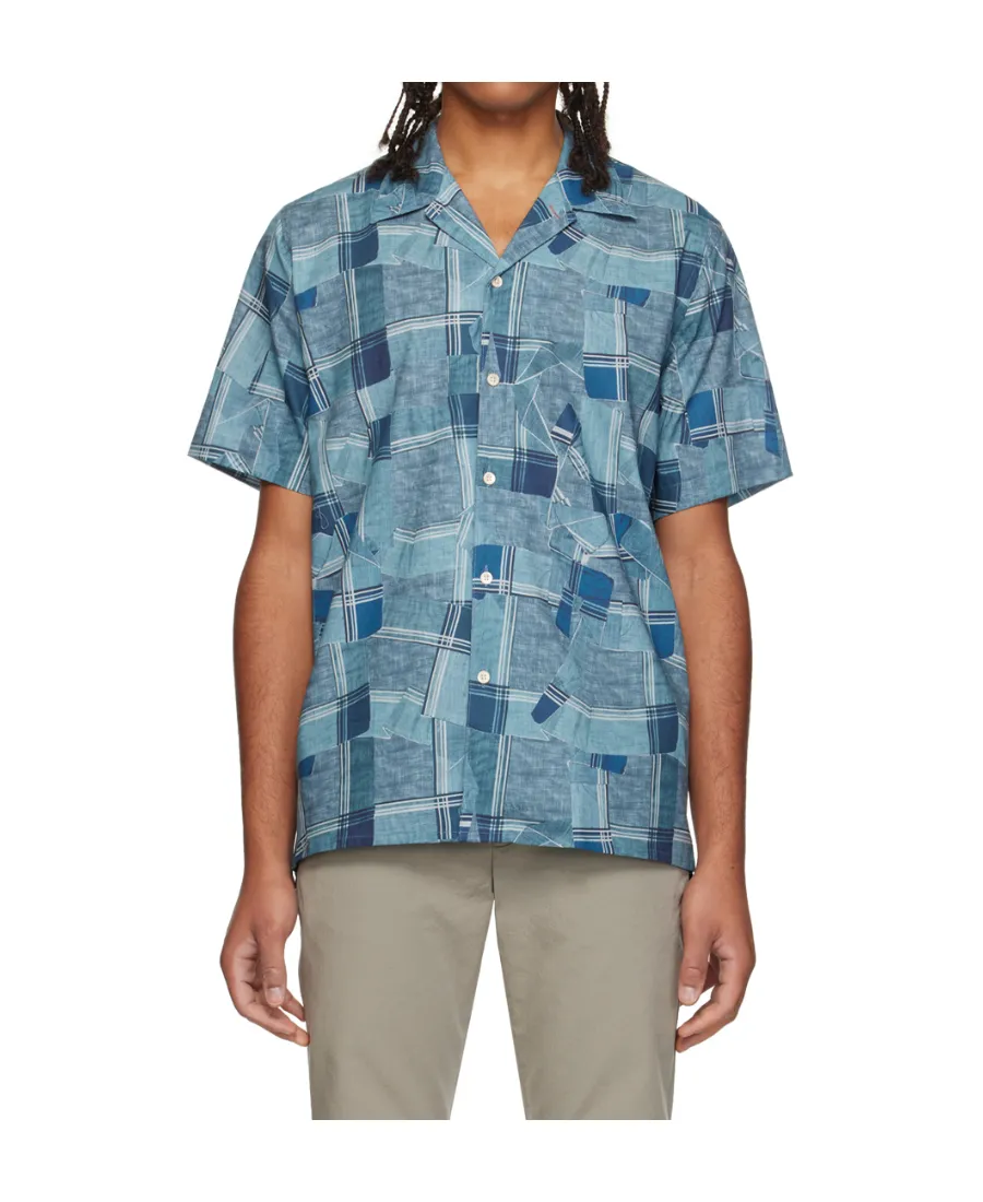 Geometric-Pattern Short-Sleeve Shirt