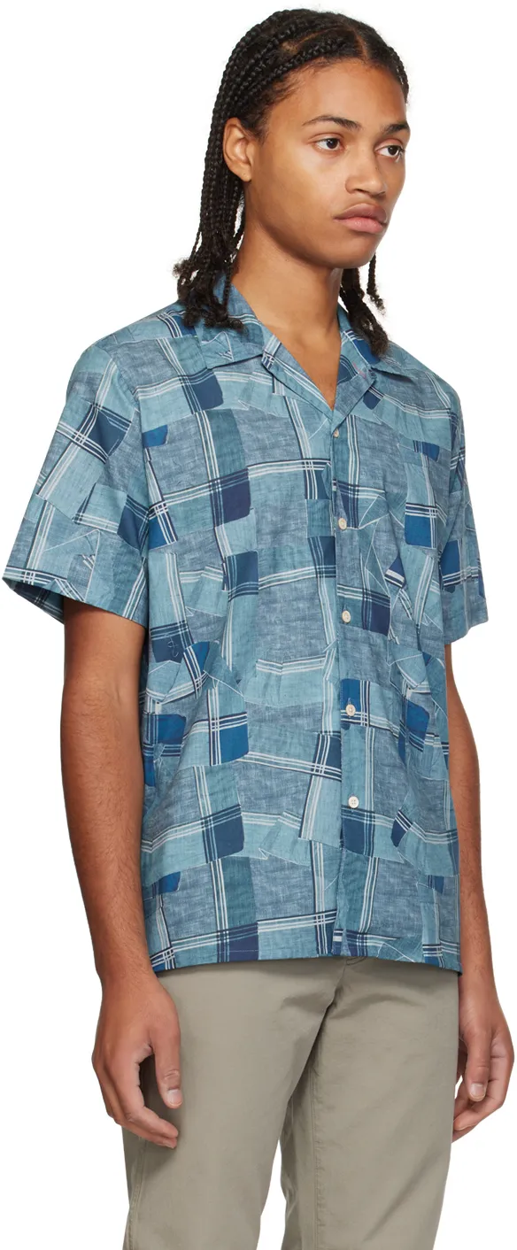 Geometric-Pattern Short-Sleeve Shirt