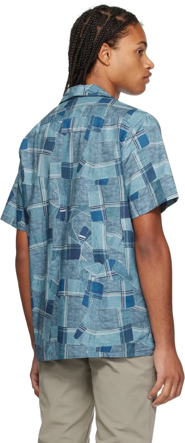 Geometric-Pattern Short-Sleeve Shirt