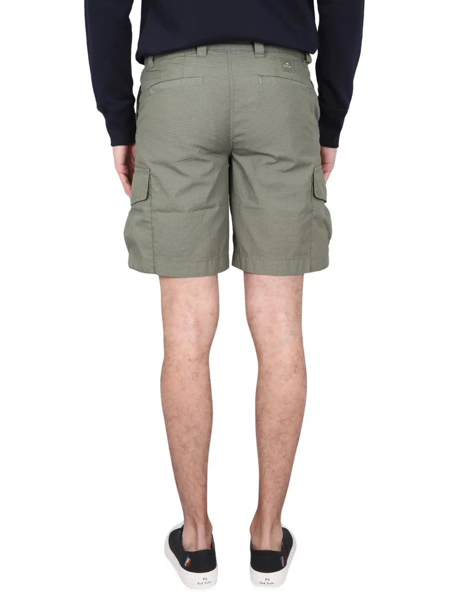 Pocket Detailed Straight Leg Cargo Shorts