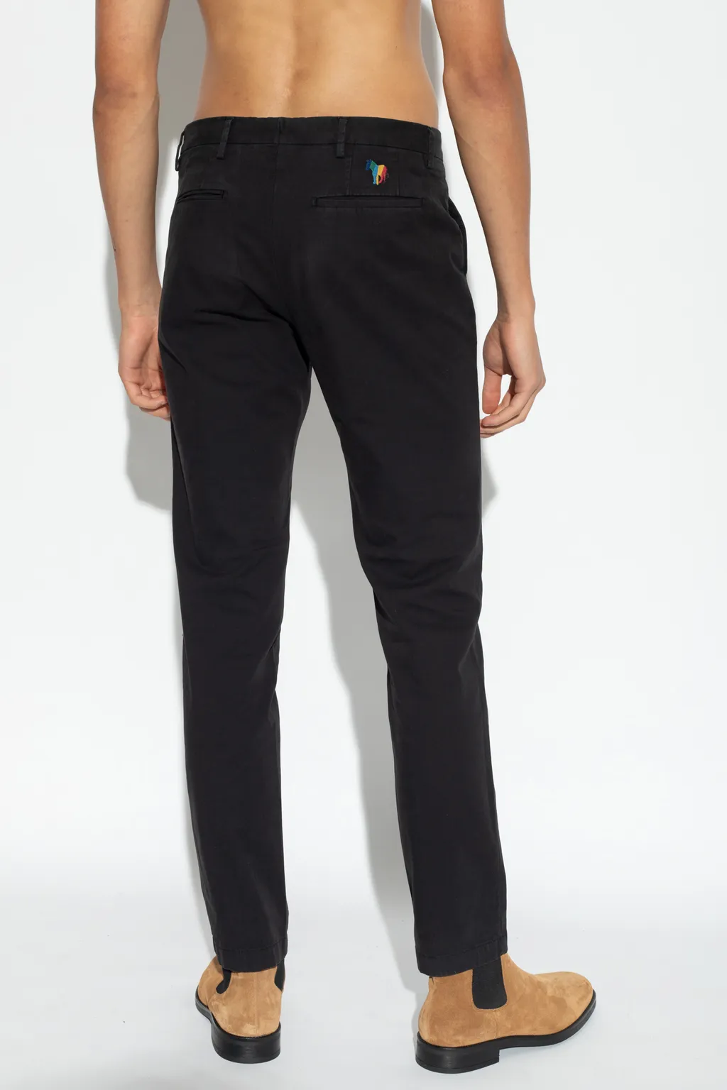 Zebra-Patch Chino Trousers