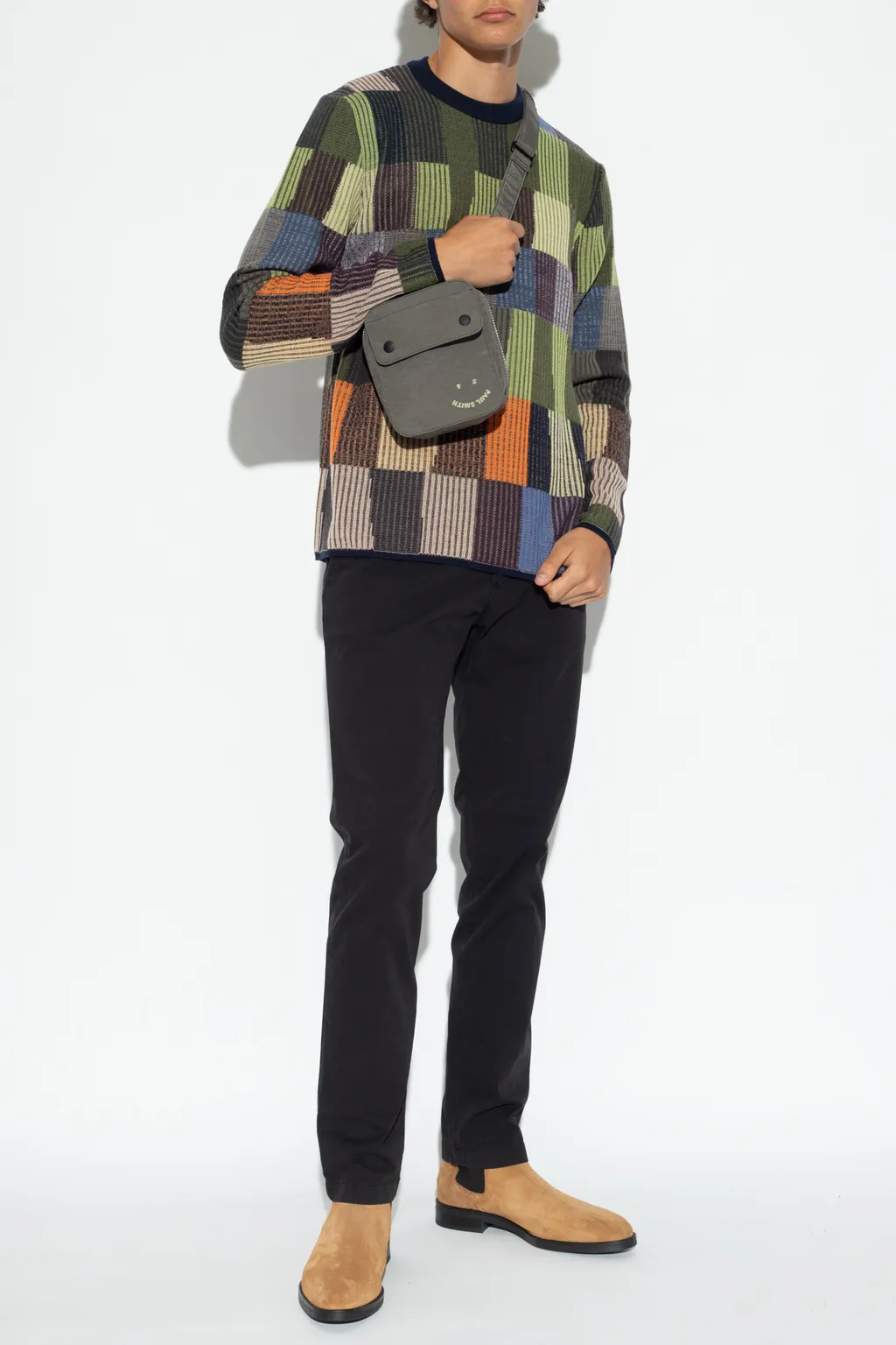 Zebra-Patch Chino Trousers