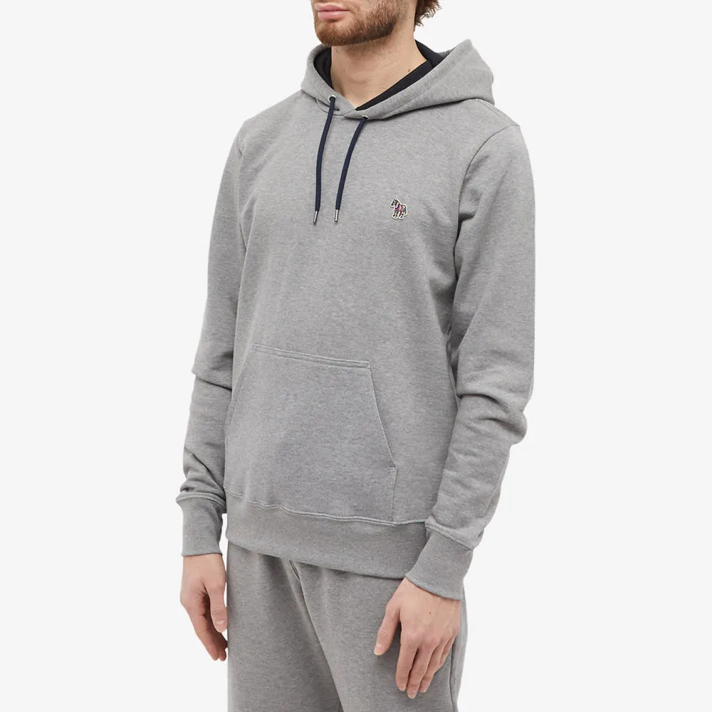 Zebra Patch Drawstring Hoodie