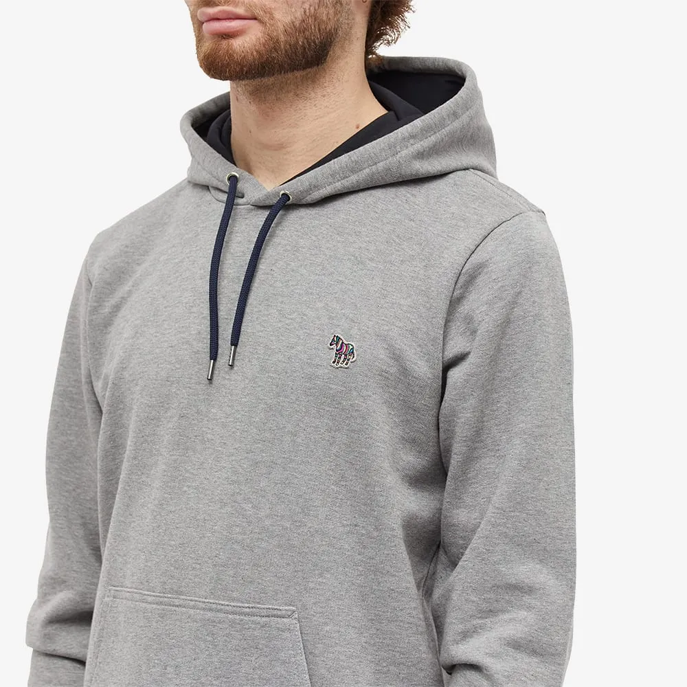 Zebra Patch Drawstring Hoodie