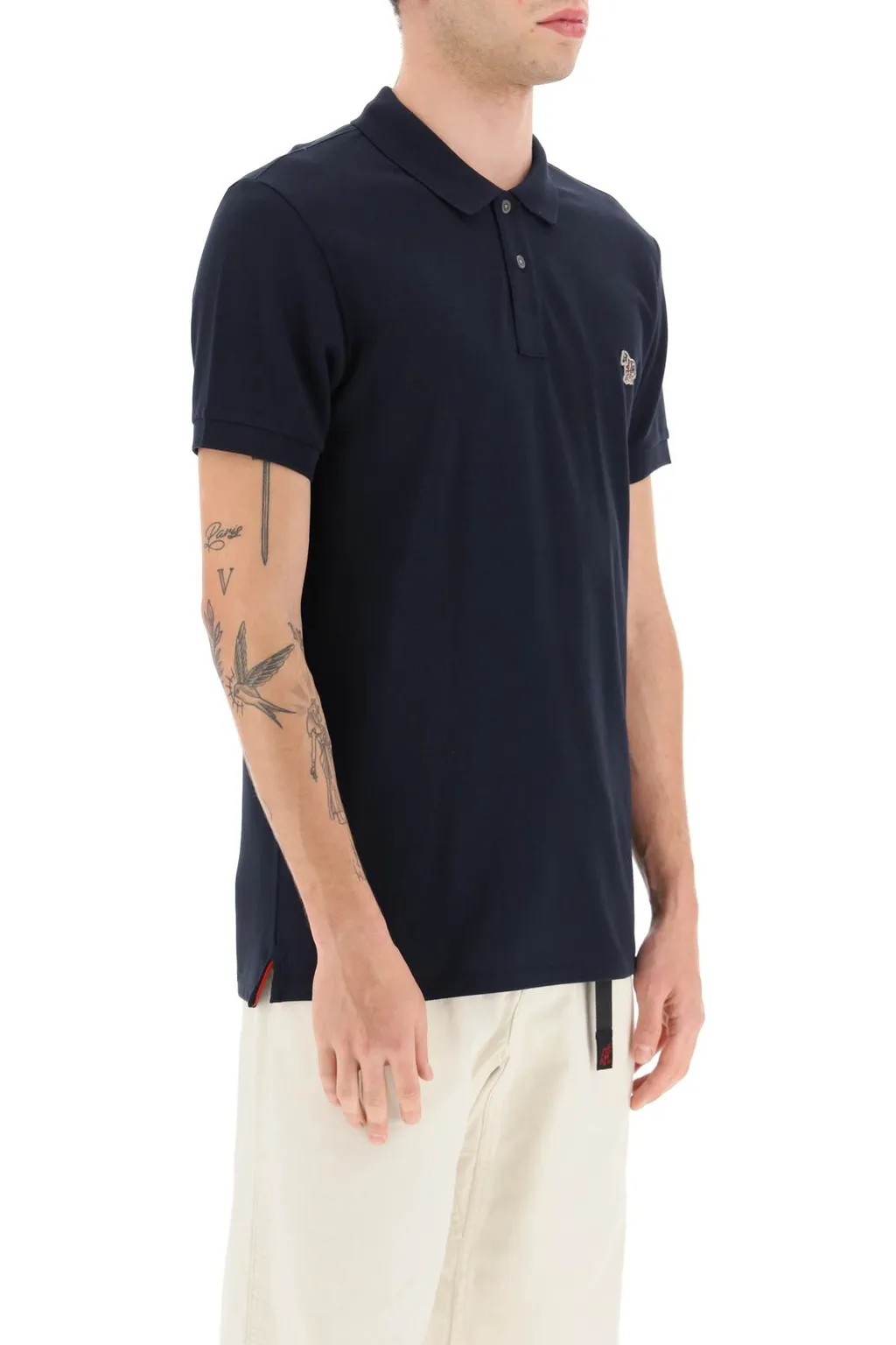 Zebra Logo Slim Fit Polo Shirt