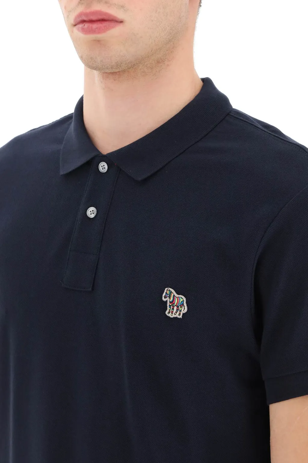 Zebra Logo Slim Fit Polo Shirt