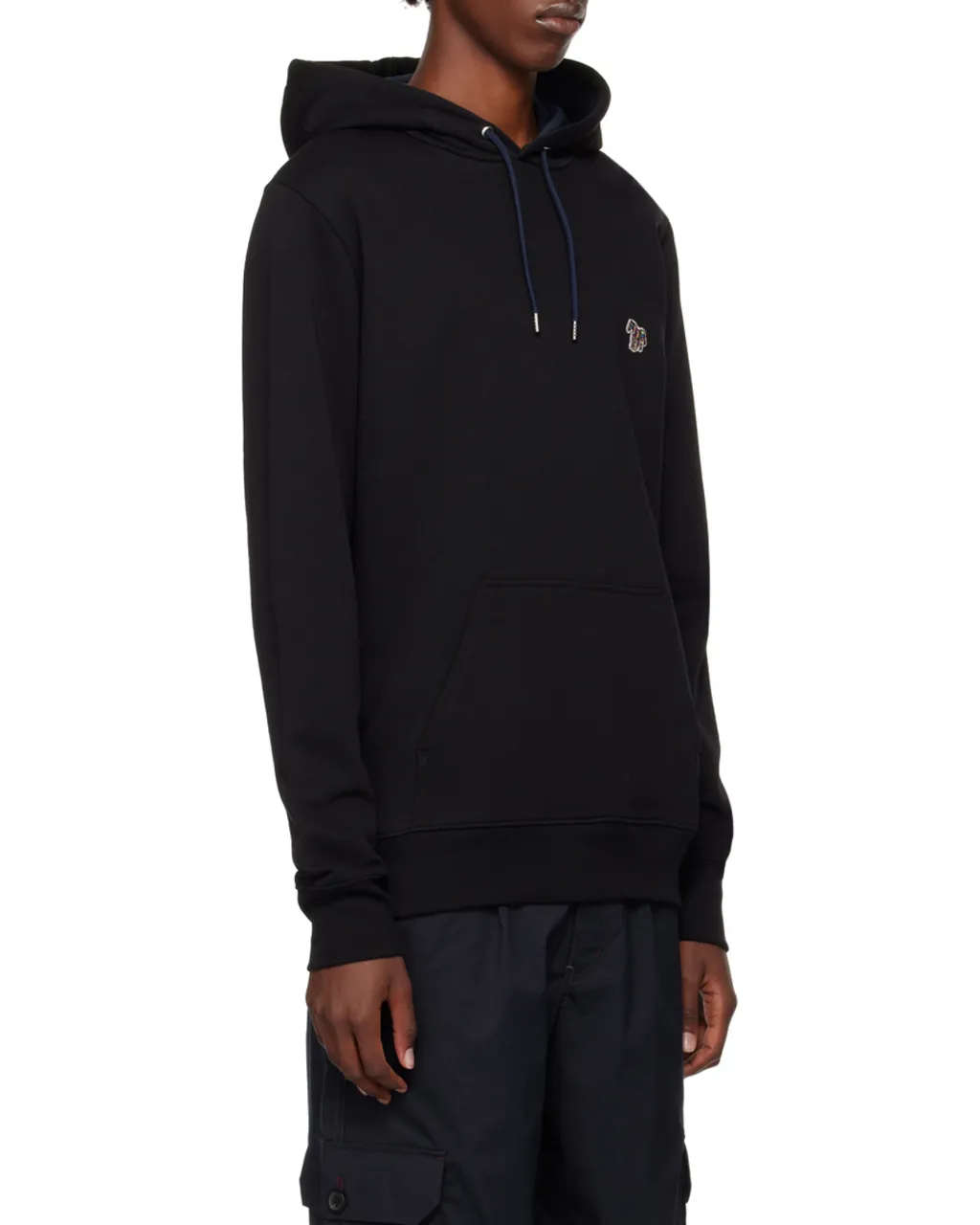 Zebra Patch Drawstring Hoodie