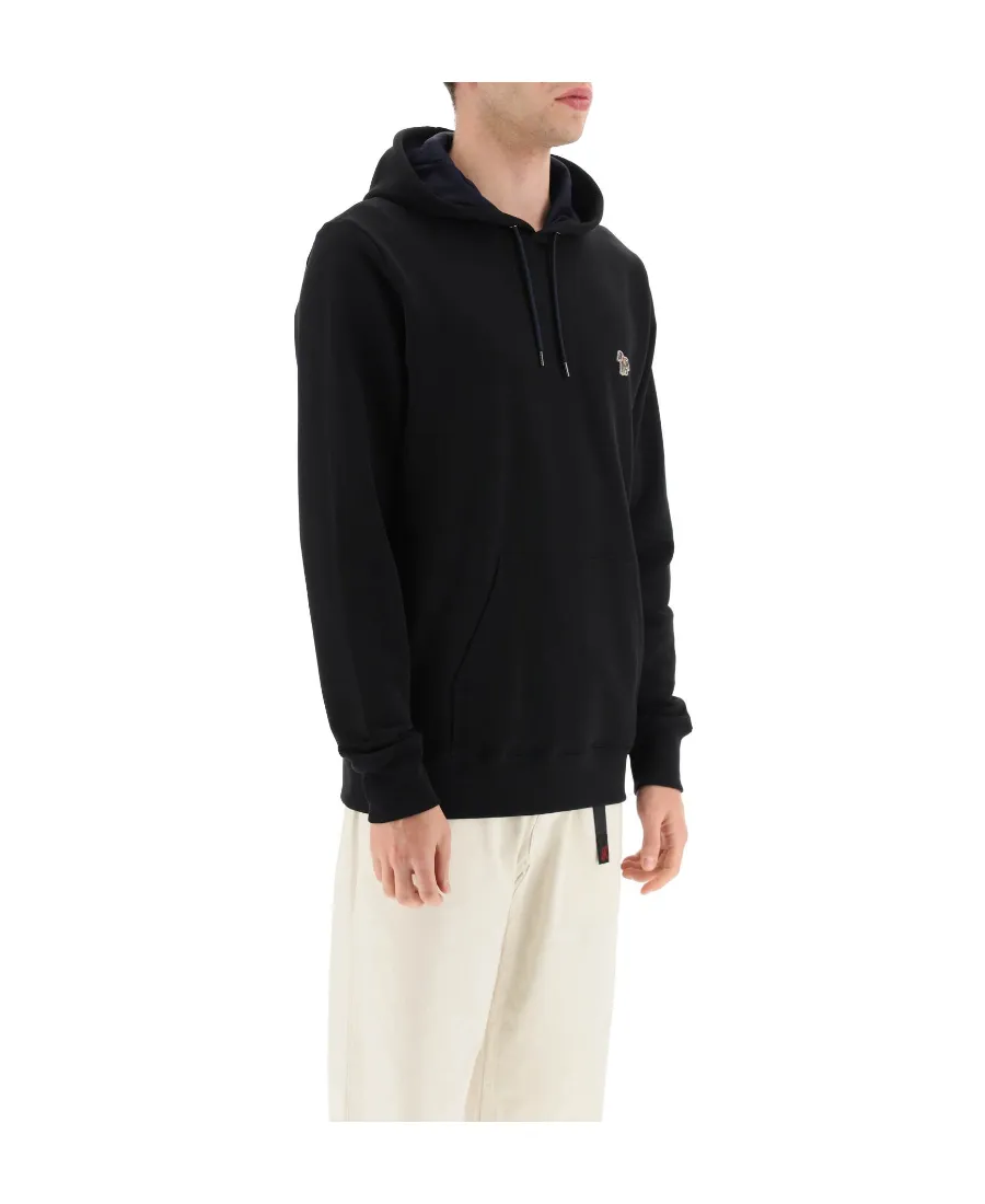 Zebra Patch Drawstring Hoodie