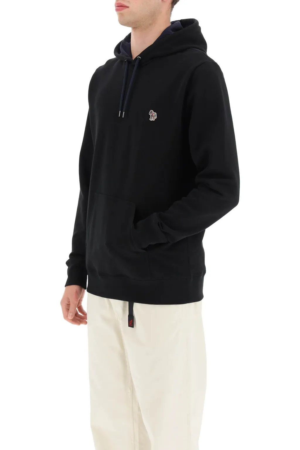 Zebra Patch Drawstring Hoodie
