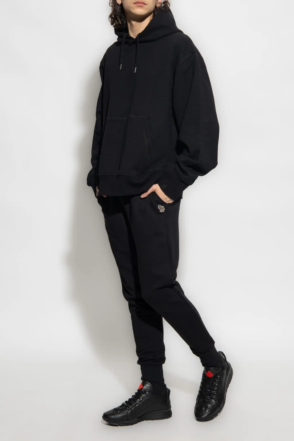 Zebra Patch Drawstring Jogging Pants