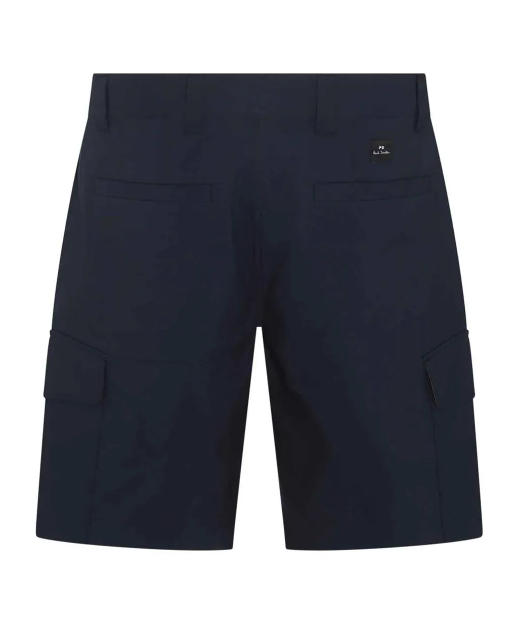 Low Rise Poplin Cargo Shorts