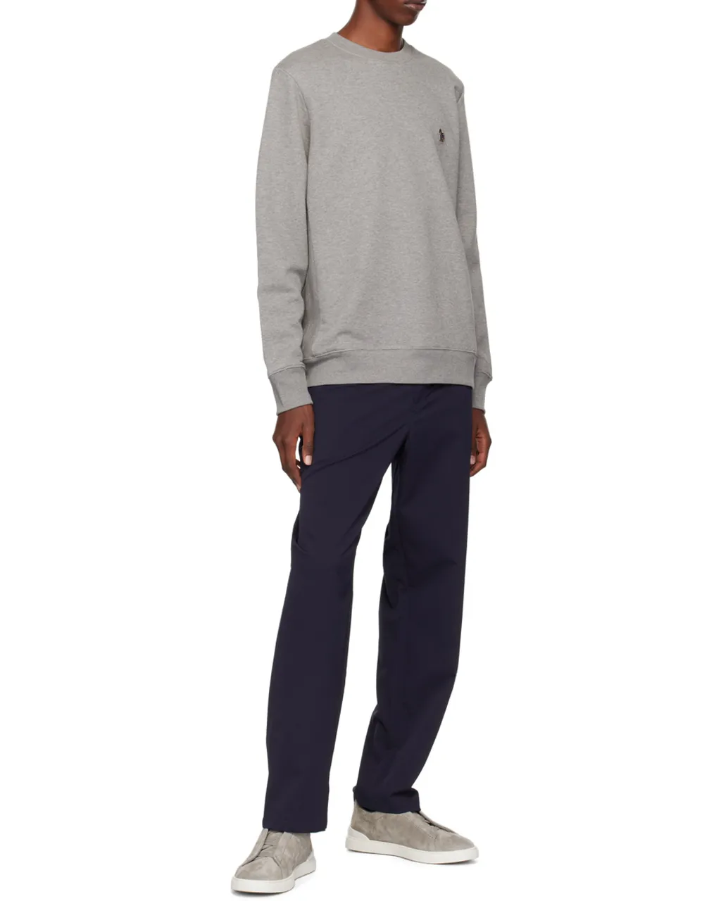 Zebra Patch Crewneck Sweatshirt