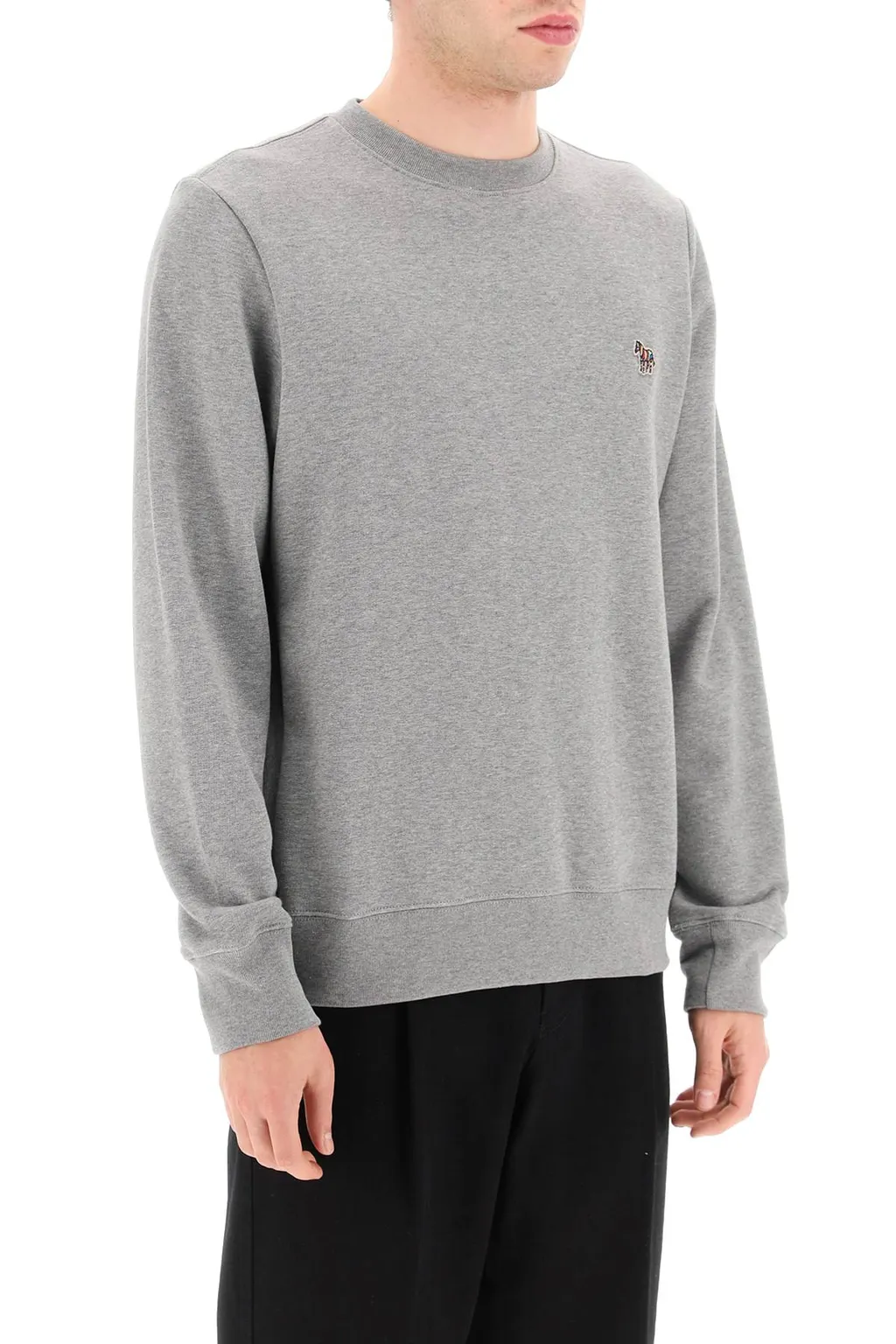 Zebra Patch Crewneck Sweatshirt