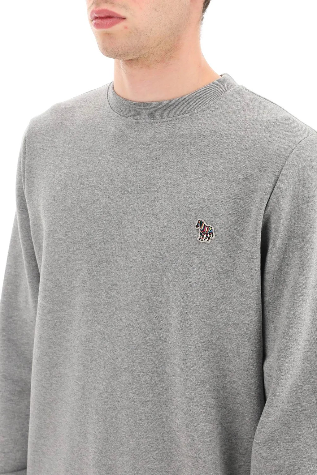 Zebra Patch Crewneck Sweatshirt