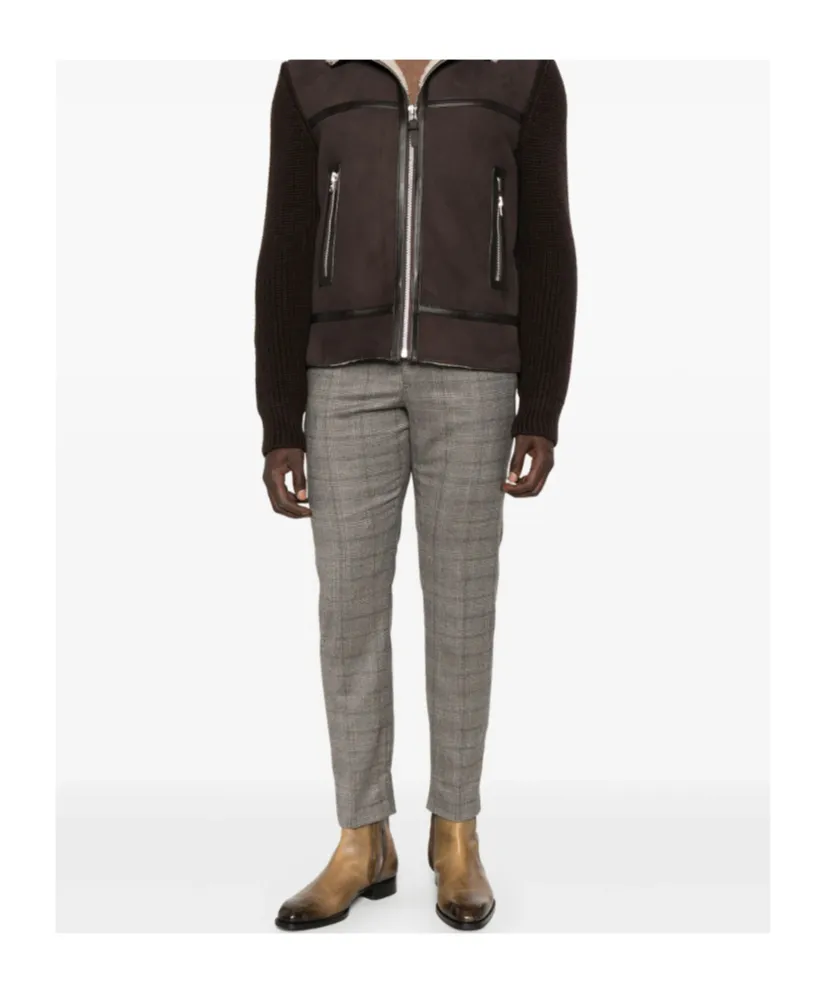 Checked-Pattern Trousers