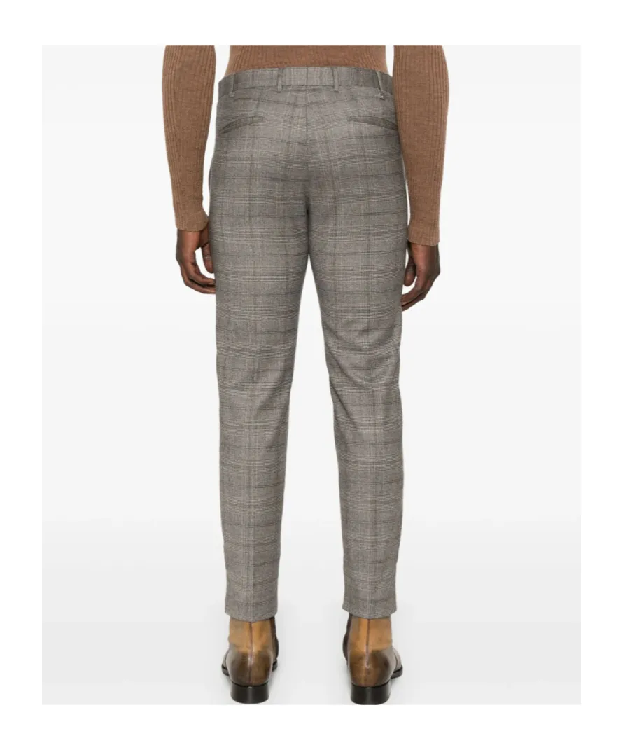 Checked-Pattern Trousers