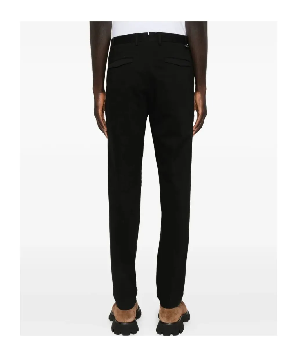 Cotton Straight-Leg Trousers