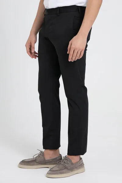 Side Pocket Elastic Pants