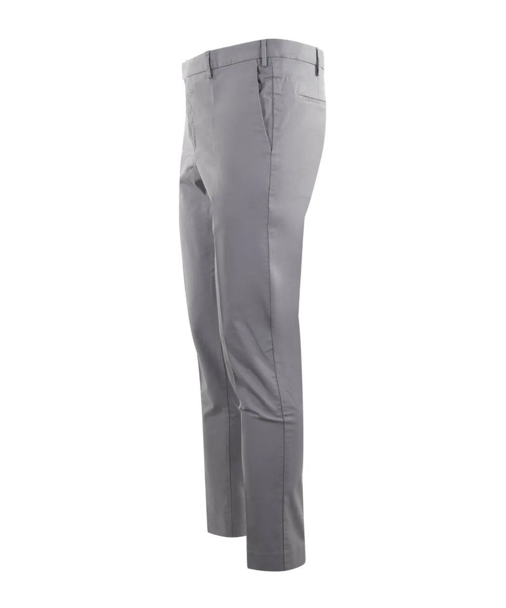 Pleated Zipper Casual Pants
