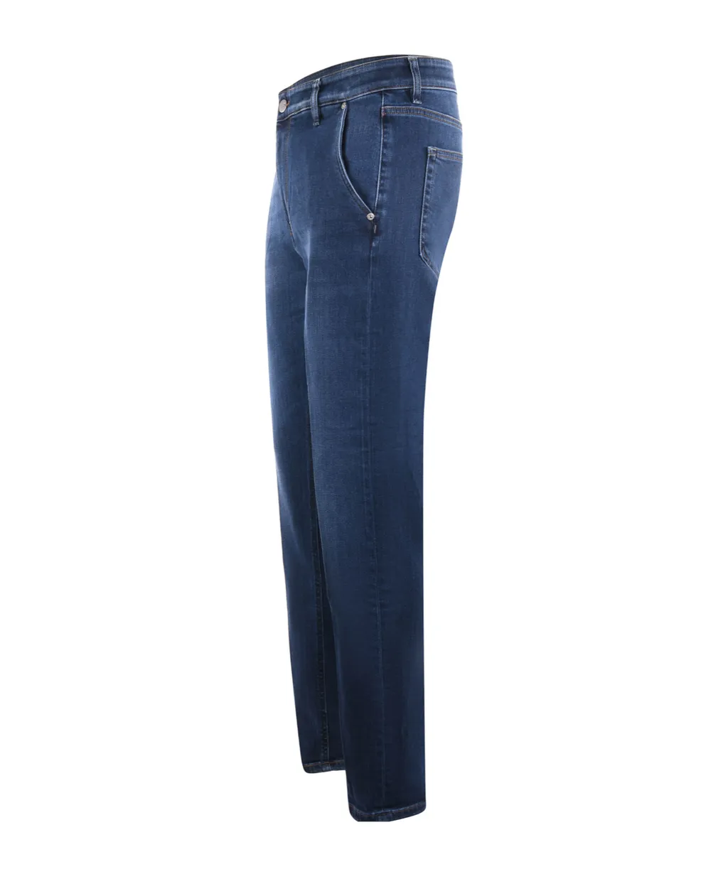 Denim Straight-Leg Jeans